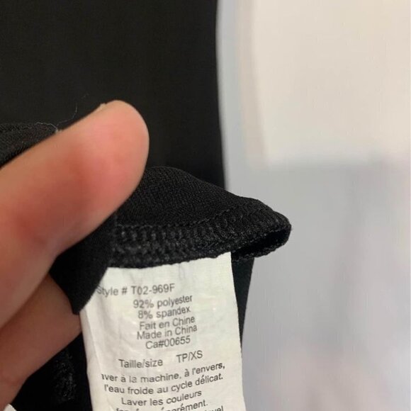 THYME maternity tank top. Black. Size XS. Poly/spandex blend. Flattering - Picture 6 of 7